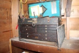 Machinist toolbox with tools