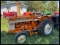 IH 340 Utility, Orange, 13.6-28 Rears, WF, PTO, with Kosch 7' Sickle Mower, 3993 Hoirs Showing,