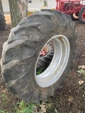 16.9-30 Tractor Tire On Rim