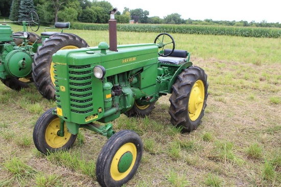 1948 M, WF, 11.2-24 Rears on Cast, Fenders, Rockshaft, PTO, Belt Pulley, Light, Electric Start,