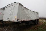 *** 1994 JET 26' STEEL HOPPER BOTTOM GRAIN TRAILER, SPRING RIDE, NEEDS REPAIR,