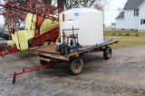 8'x14' FLAT RACK ON KEWANEE GEAR, POLY TANK AND PUMP NOT INCLUDED AS PICTURED