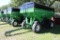 Brent 557 Gravity Box Wagon, 2-Way Gate, Roll Tarp, Side Windows, Poly Fenders, Lights, Rear Hitch,