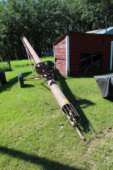 Auger, 8"x Approx 20', Electric Motor, on Transport