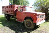 ***1965 Dodge 500 Grain Truck, Single Axle, 8.25-20 Tires, 15' Wood Box with Hoist, 41324 Miles