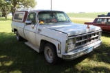 ***1980 GMC Sierra Grande 15 Diesel Pickup, 2WD, Cloth Seat, A/C, 48317 Miles Showing, Topper, VIN-