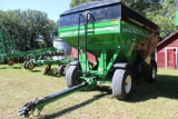 Brent 557 Gravity Box Wagon, 2-Way Gate, Roll Tarp, Side Windows, Poly Fenders, Lights, Rear Hitch,