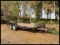 *** 2004 APPROX 16' BISON TANDEM AXEL EQUIPMENT TRAILER, WOOD DECK, RAMPS,