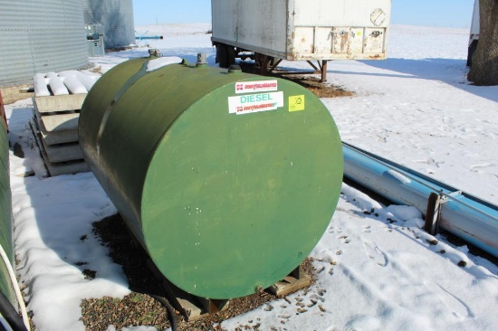 500 GALLON DIESEL BARREL, NO PUMP