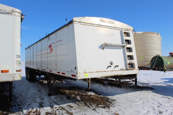 *** 1998 36' MAURER STEEL GRAIN TRAILER, SHUR LOCK ROLL TARP, NEW TARP ONE YEAR AGO, WIND STRAPS,