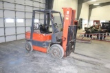 TOYOTA MODEL 42-5FG25 L.P. FORKLIFT, 3 STAGE MAST, 48