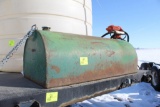 APPROX 100 GALLON PICKUP FUEL TANK WITH 12 VOLT PUMP