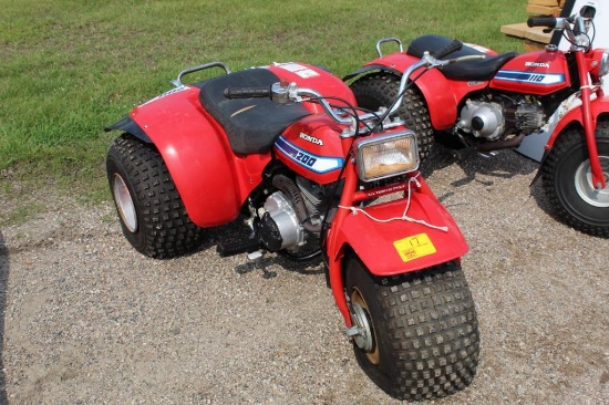 1981 Honda 200 3-Wheeler, Runs, SNT