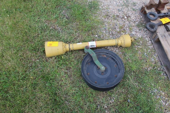 Approx 3' 540 PTO Shaft and John Deere Press Wheel for 7000 Planter