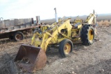 1957 CASE 320 INDUSTRIAL TRACTOR LOADER BACKHOE, GAS, 23