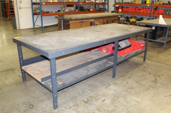 4' x 10' Metal Work Bench