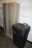 Literature Holders and Trash Can