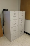 (2) 4 Drawer File Cabinets