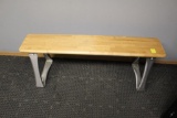 4.5' Wood Top Bench