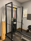 Weight Rack with Punching Bag