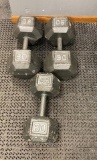 60lb, 80lb, and 90lb Dumbbells