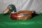 GREEN HEAD WOOD PAINTED DUCK DECOY