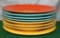 (8) RED WING REED DINNER PLATES