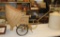 ANTIQUE PULL BABY STROLLER, NICE SHAPE, WHEEL HAD CRACK IN IT