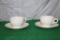 RED WING 10 CUPS & 8 SAUCERS, CUPS ARE REGAL RESTAURANT WARE - SAUCERS UNKNOWN PATTERN