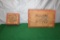 2 - CIGAR BOXES FROM PERSON & JOHNSON WILLMAR, MINN 8-1/2 X 5-1/2 X 4-1/4 AND 4-1/2 X 4 X 1-1/4