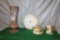 3 PIECES NIPPON CHINA AND BRISTOL VASE