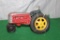 MASSEY HARRIS TRACTOR WITH MAN, PAINT CHIPS, TIRES ARE LOOSE, NO BOX