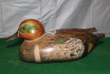 TOM TABER HAND PAINTED WOOD DUCK DECOY