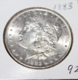 1883 MORGAN SILVER DOLLAR, BRILLIANT UNCIRCULATED