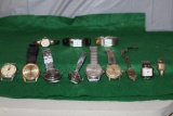 (12) WRIST WATCHES, NOT TESTED