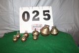 (8) SLEIGH BELLS, VARIOUS SIZES