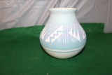 NATIVE AMERICAN POTTERY VASE, APPROX. 4-3/4