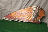 METAL INDIAN MOTORCYCLE SIGN, REPRODUCTION, 24