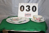 (2) BOXES OF RED WING DINNERWARE, ORLEANS PATTERN 31 PIECES, INCOMPLETE SET WITH SOME SERVING PIECES