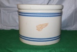 RED WING PANTRY JAR, 10 LB?, NO LID, SMALL CHIPS ON BOTTOM