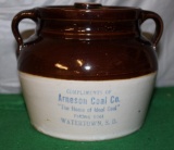 RED WING BEAN POT, ARNESON COAL CO., WATERTOWN, S. D.