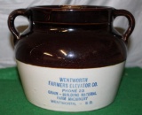 RED WING BEAN POT, WENTWORTH FARMERS ELEVATOR CO., WENTWORTH, S. D.