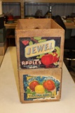 (2) WOOD APPLE BOXES