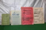 4 BOOKS - MINNESOTA FARMERS INSTITUTE ANNUAL FOR 1897 & 1917 - WEBSTER'S DICTIONARY RED GOOSE SHOES
