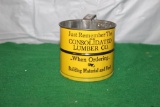ADVERTISING METAL FLOUR SIFTER CONSOLIDATED LUMBER CO.