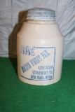 RED WING QUART CANNING JAR SMALL CHIP ON BOTTOM, NOT ORIGINAL LID