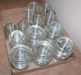 VARIOUS SIZES OF CLEAR GLASS INSULATORS