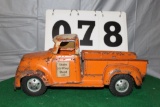 TONKA STATE HIGHWAY DEPT. 975 PICKUP, MISSING FRONT GRILL AND ENDGATE, HAS BEEN PLAYED WITH