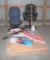 (2) OFFICE CHAIRS, WEATHER CAR SCRAPERS, 36
