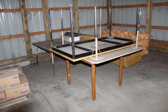 (4) TABLES INCLUDING (1) 29"X59", (2) 49"X47", (1) 44"X42"